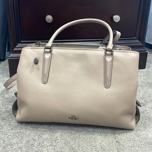 Beige Coach Crossbody